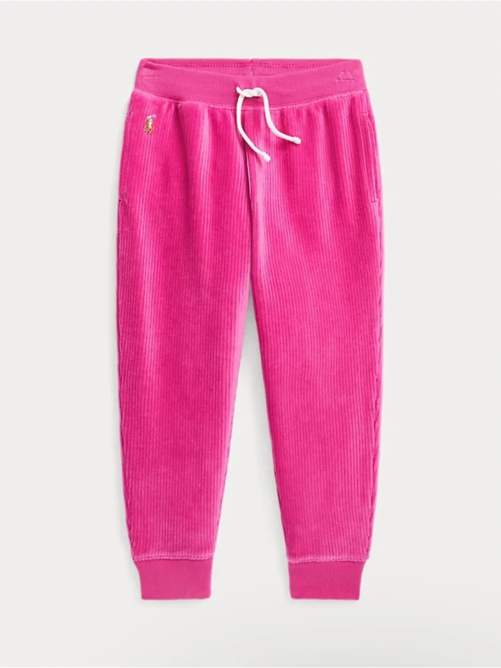 POLO Ralph Lauren girls pink corduroy joggers Size 6 preppy